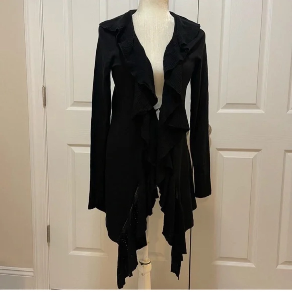 Brand White House Black Market Black Cardigan  Size Xl  Ww54